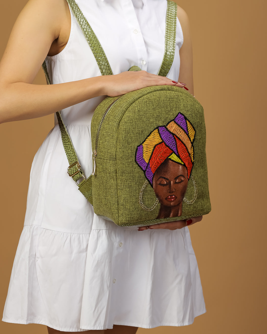 MINT GREEN AFRICAN BACKBAG