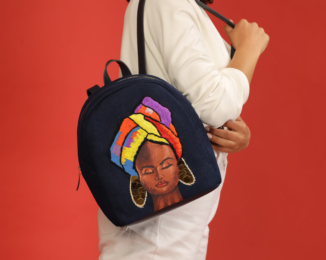 BLUE AFRICAN BACKBAG